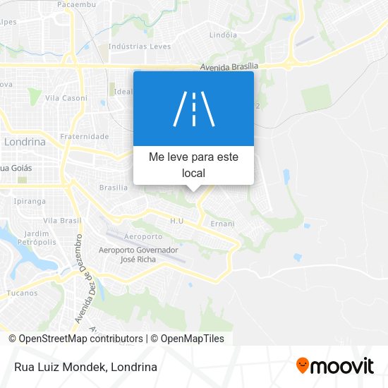 Rua Luiz Mondek mapa