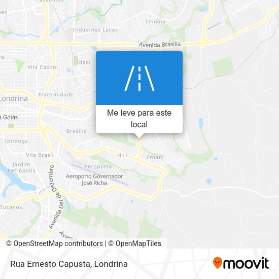 Rua Ernesto Capusta mapa
