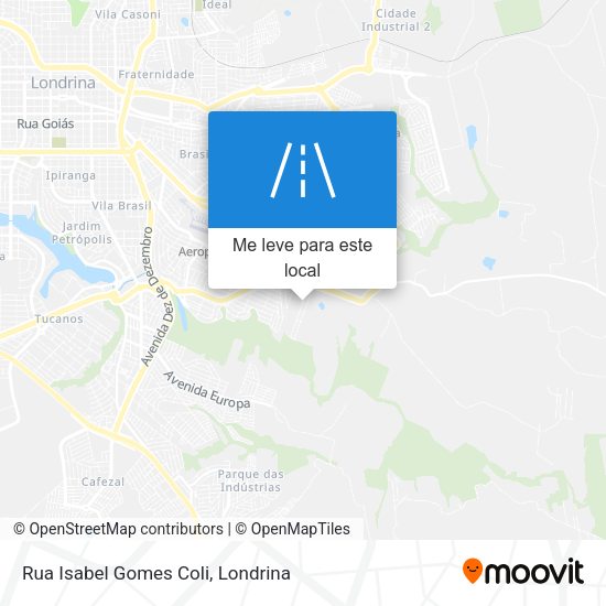 Rua Isabel Gomes Coli mapa