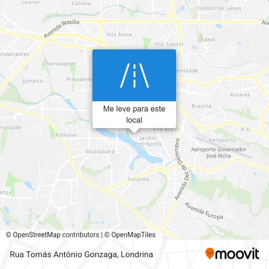 Rua Tomás Antônio Gonzaga mapa