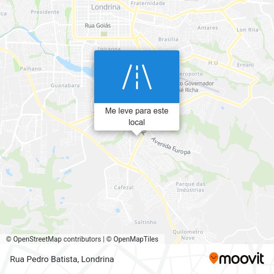 Rua Pedro Batista mapa