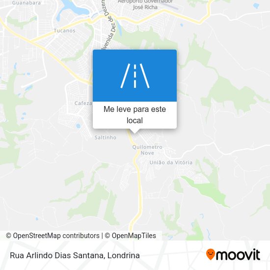 Rua Arlindo Dias Santana mapa