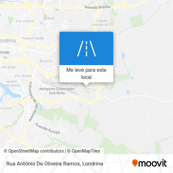 Rua Antônio De Oliveira Ramos mapa