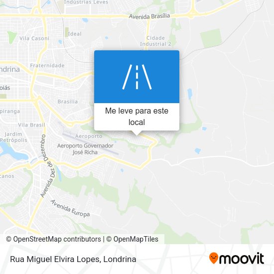 Rua Miguel Elvira Lopes mapa