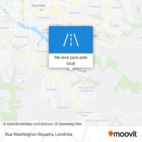 Rua Washington Siqueira mapa