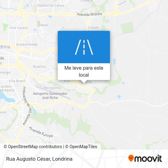 Rua Augusto César mapa