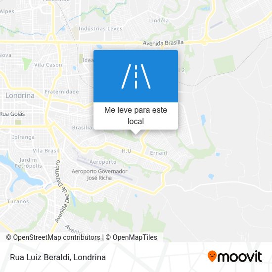 Rua Luiz Beraldi mapa
