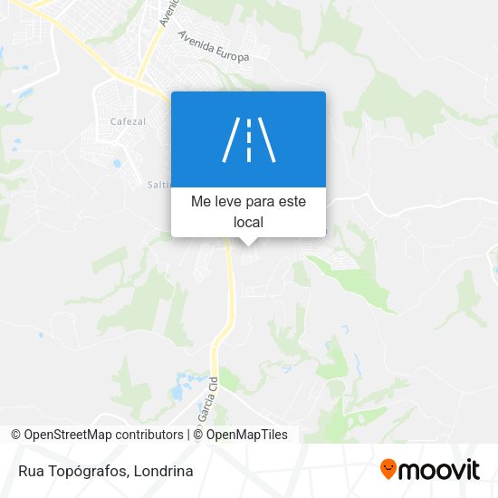 Rua Topógrafos mapa