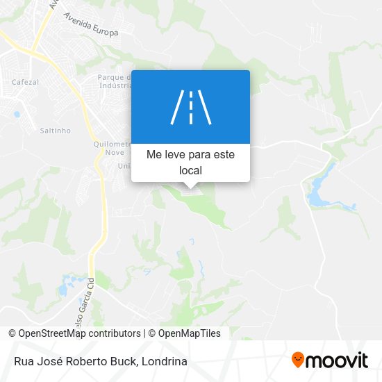 Rua José Roberto Buck mapa