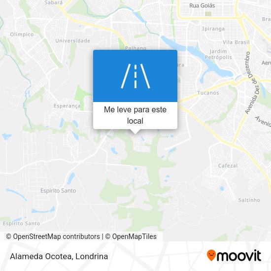 Alameda Ocotea mapa