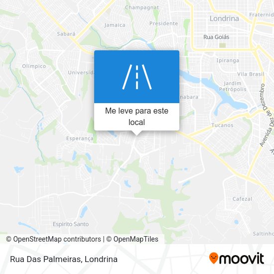Rua Das Palmeiras mapa