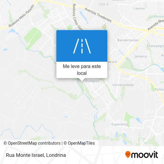 Rua Monte Israel mapa