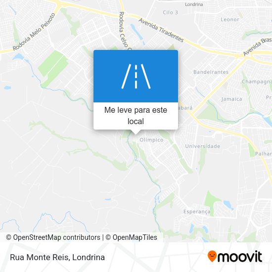 Rua Monte Reis mapa