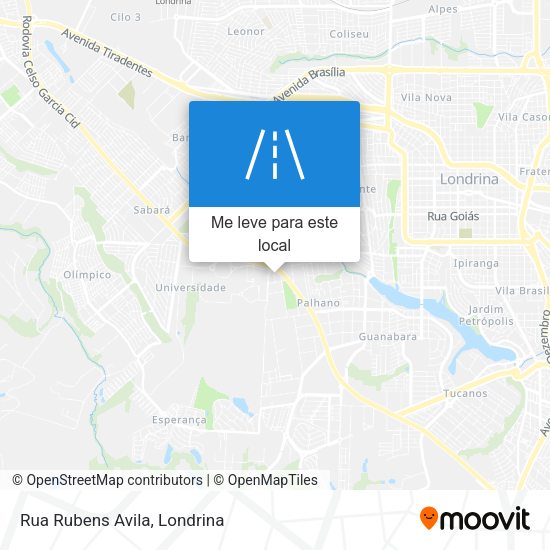 Rua Rubens Avila mapa