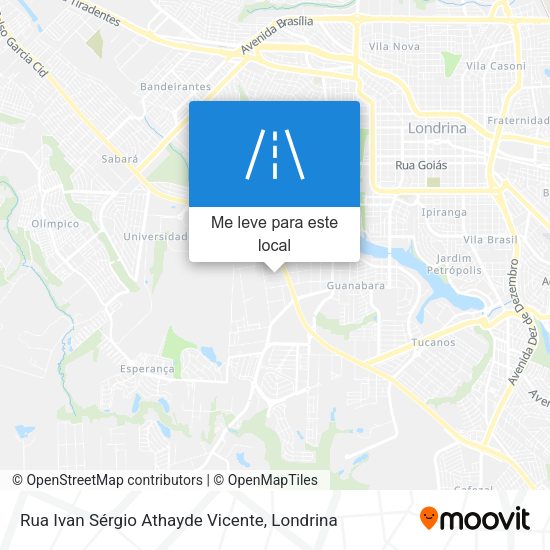 Rua Ivan Sérgio Athayde Vicente mapa