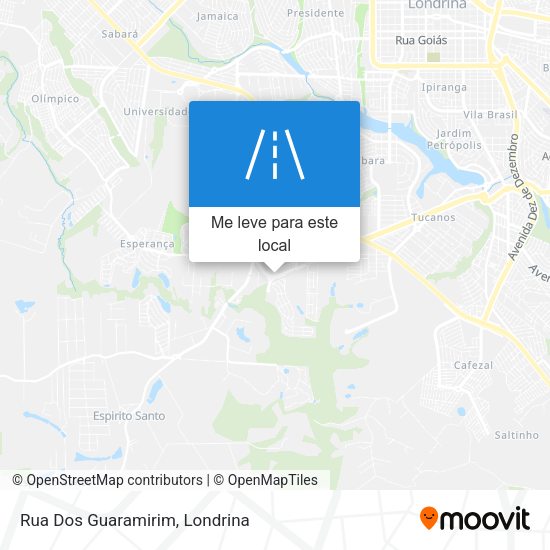 Rua Dos Guaramirim mapa