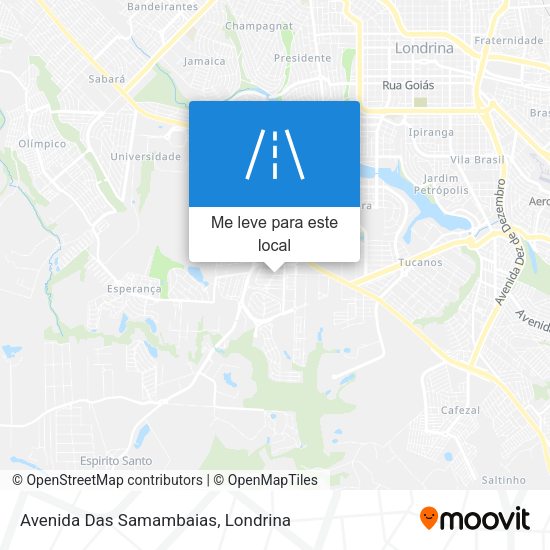 Avenida Das Samambaias mapa