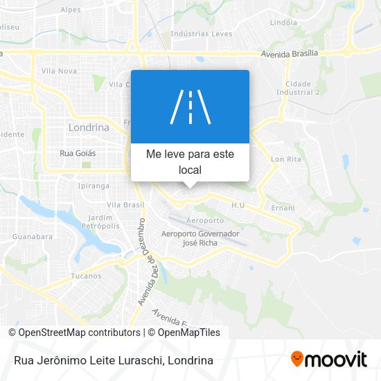 Rua Jerônimo Leite Luraschi mapa