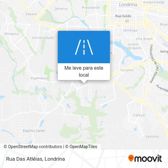 Rua Das Atléias mapa