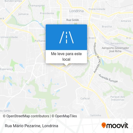 Rua Mário Pezarine mapa