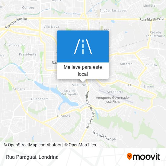 Rua Paraguai mapa