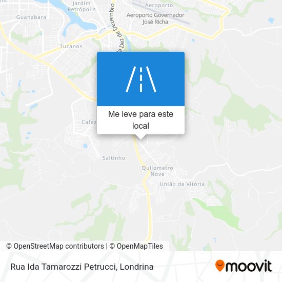 Rua Ida Tamarozzi Petrucci mapa