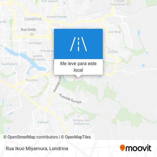 Rua Ikuo Miyamura mapa