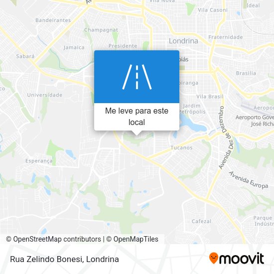 Rua Zelindo Bonesi mapa