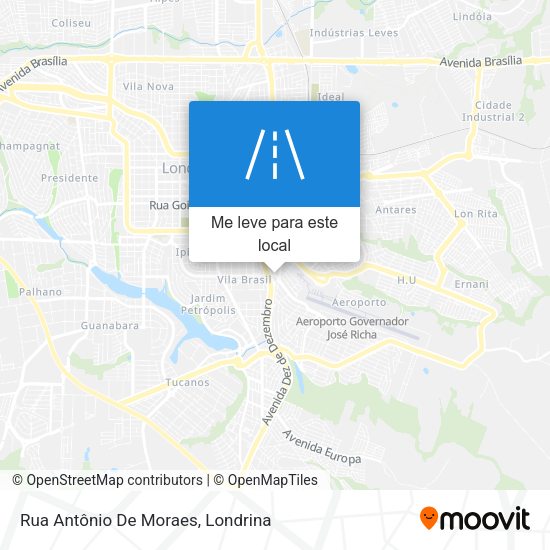 Rua Antônio De Moraes mapa