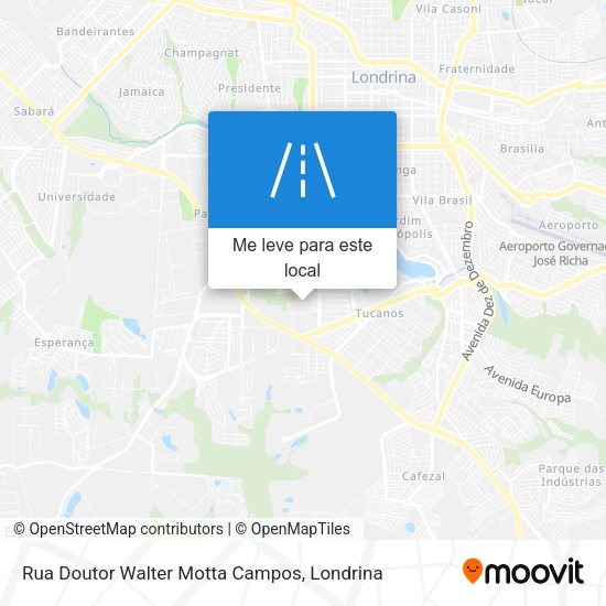 Rua Doutor Walter Motta Campos mapa