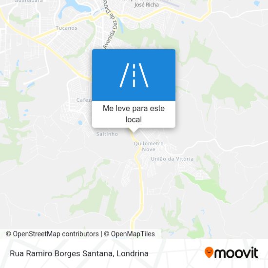 Rua Ramiro Borges Santana mapa