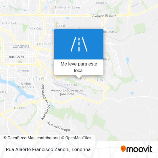 Rua Alaerte Francisco Zanoni mapa