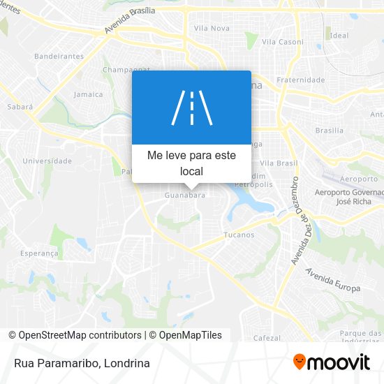 Rua Paramaribo mapa