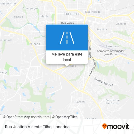 Rua Justino Vicente Filho mapa