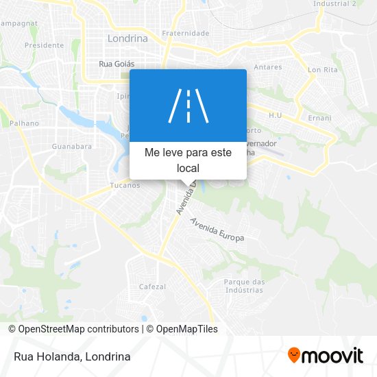 Rua Holanda mapa