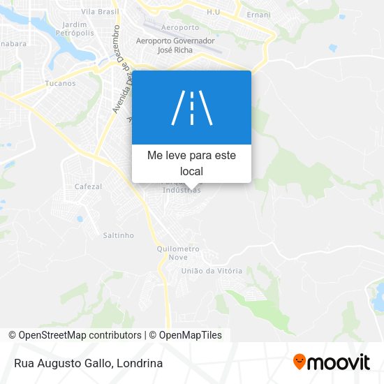 Rua Augusto Gallo mapa