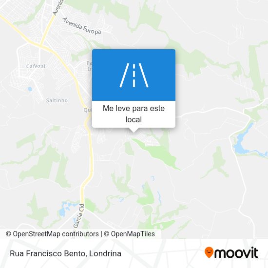 Rua Francisco Bento mapa