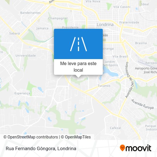 Rua Fernando Gôngora mapa