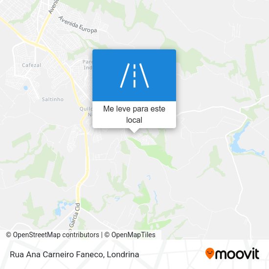 Rua Ana Carneiro Faneco mapa