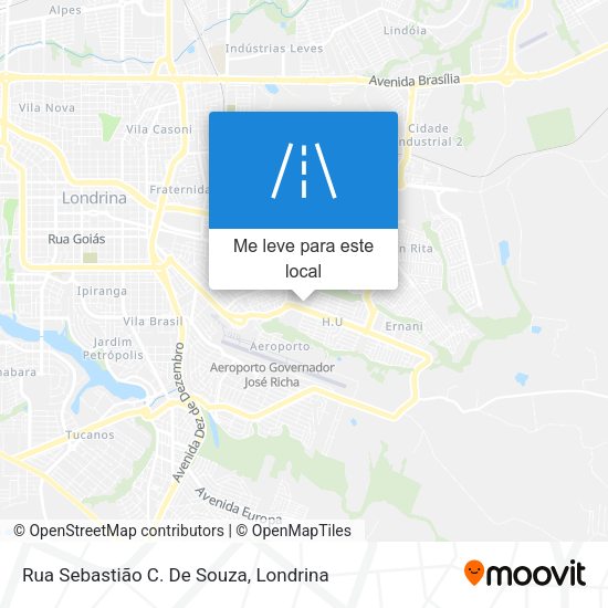 Rua Sebastião C. De Souza mapa