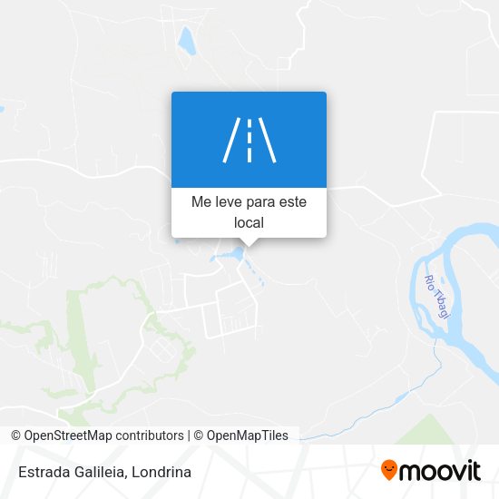 Estrada Galileia mapa