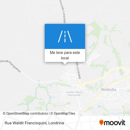 Rua Waldir Francisquini mapa