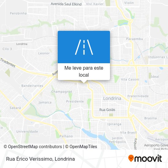 Rua Érico Veríssimo mapa