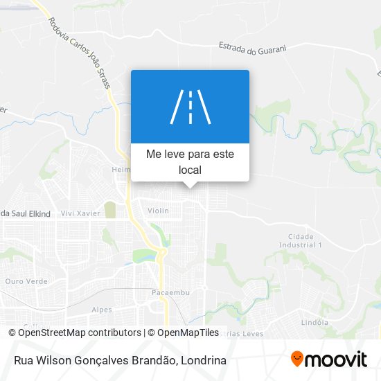 Rua Wilson Gonçalves Brandão mapa