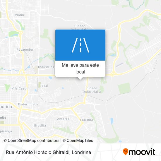 Rua Antônio Horácio Ghiraldi mapa