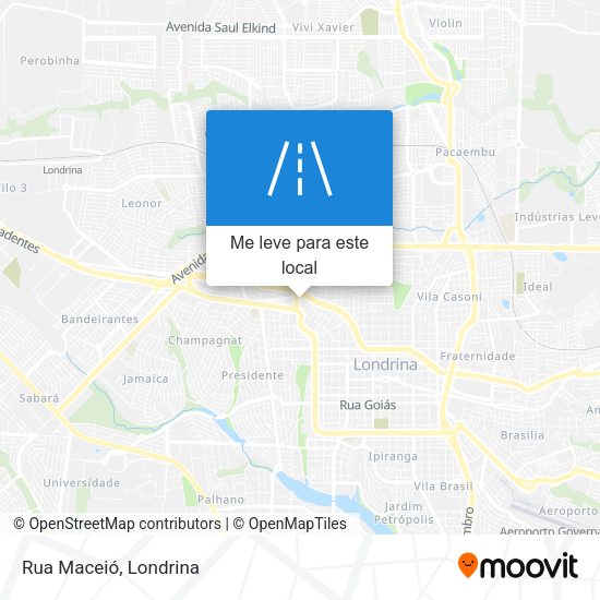 Rua Maceió mapa