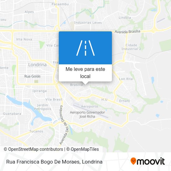 Rua Francisca Bogo De Moraes mapa