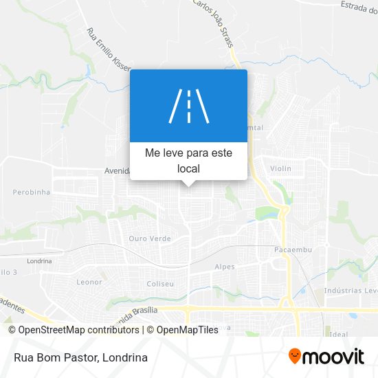 Rua Bom Pastor mapa