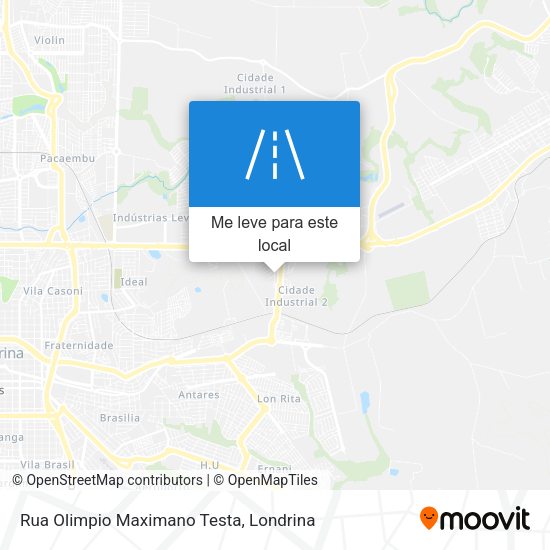 Rua Olimpio Maximano Testa mapa