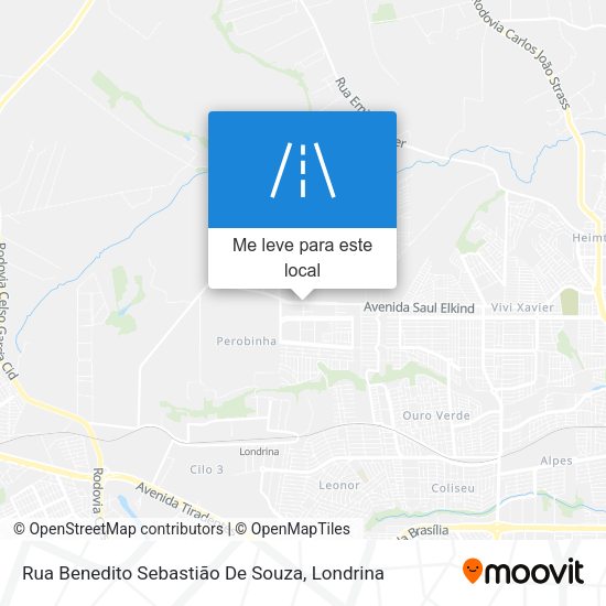 Rua Benedito Sebastião De Souza mapa